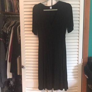 Black wrap dress